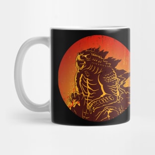 godzilla classic style Mug